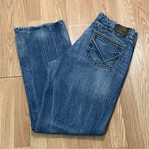 Wrangler 20X Men’s 35x32 Style 33 Extreme Relaxed Jeans Medium Blue Cowboy